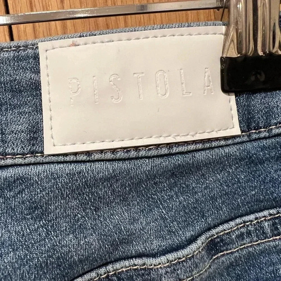 Pistola - Crop Ankle Jeans, Frayed Hem, Size 25 - Picture 6 of 8